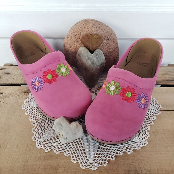 🌿cLogs neutral minimalist cottage floral granny boho eclectic coastal dansko - Picture 2 of 16